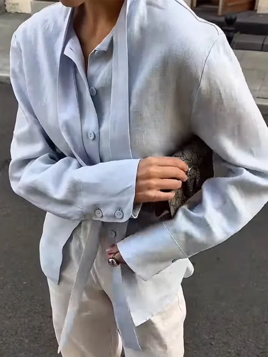 The Valencia Tie-Waist Blouse