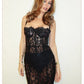 The Midnight Lace Gown