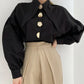 The Solène Button Blended Statement Blouse