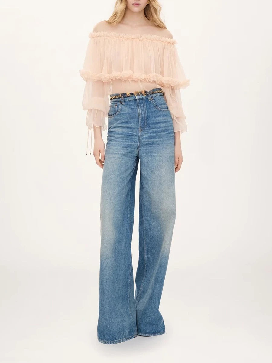 The Valencia Tiered Ruffle Blouse from the Soft & Sophisticated at Lavishly Me