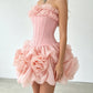 The Flora Appliqué A-Line Mini Dress in LIGHTYELLOW | Lavishly Me