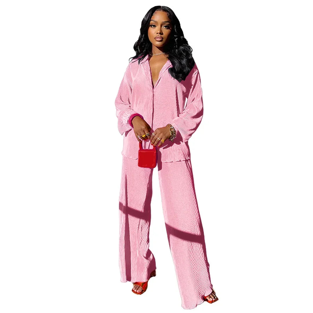 The Serena Wide-Leg Lounge Set in black -01 | Lavishly Me