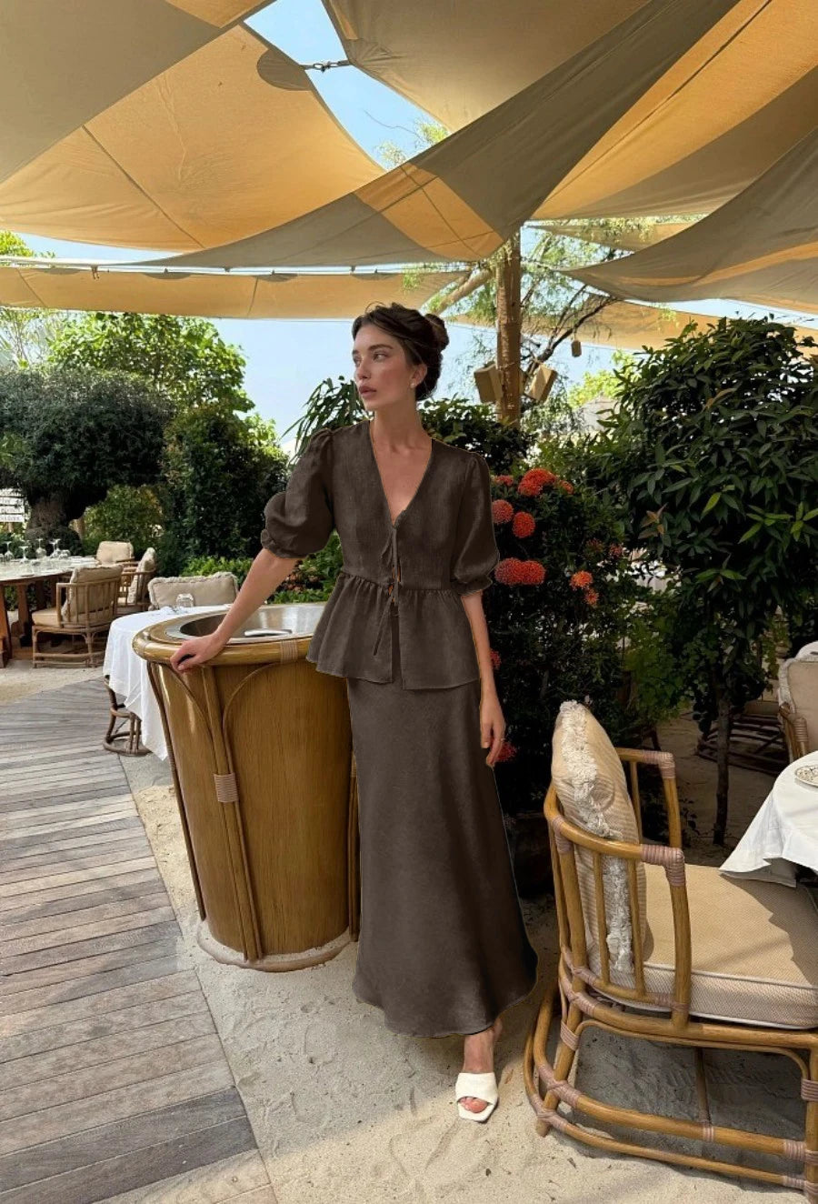 The Savannah Cotton Skirt Set