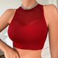 The Noir Fishnet Crop Top