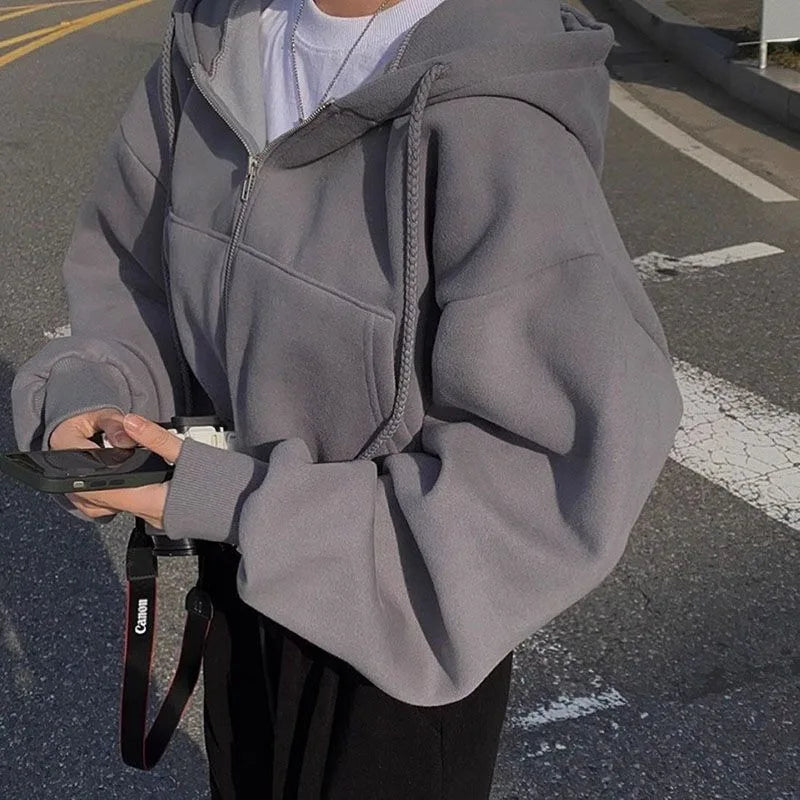 The Seoul Fleece-Lined Zip Hoodie from the Everyday Luxe at Lavishly Me