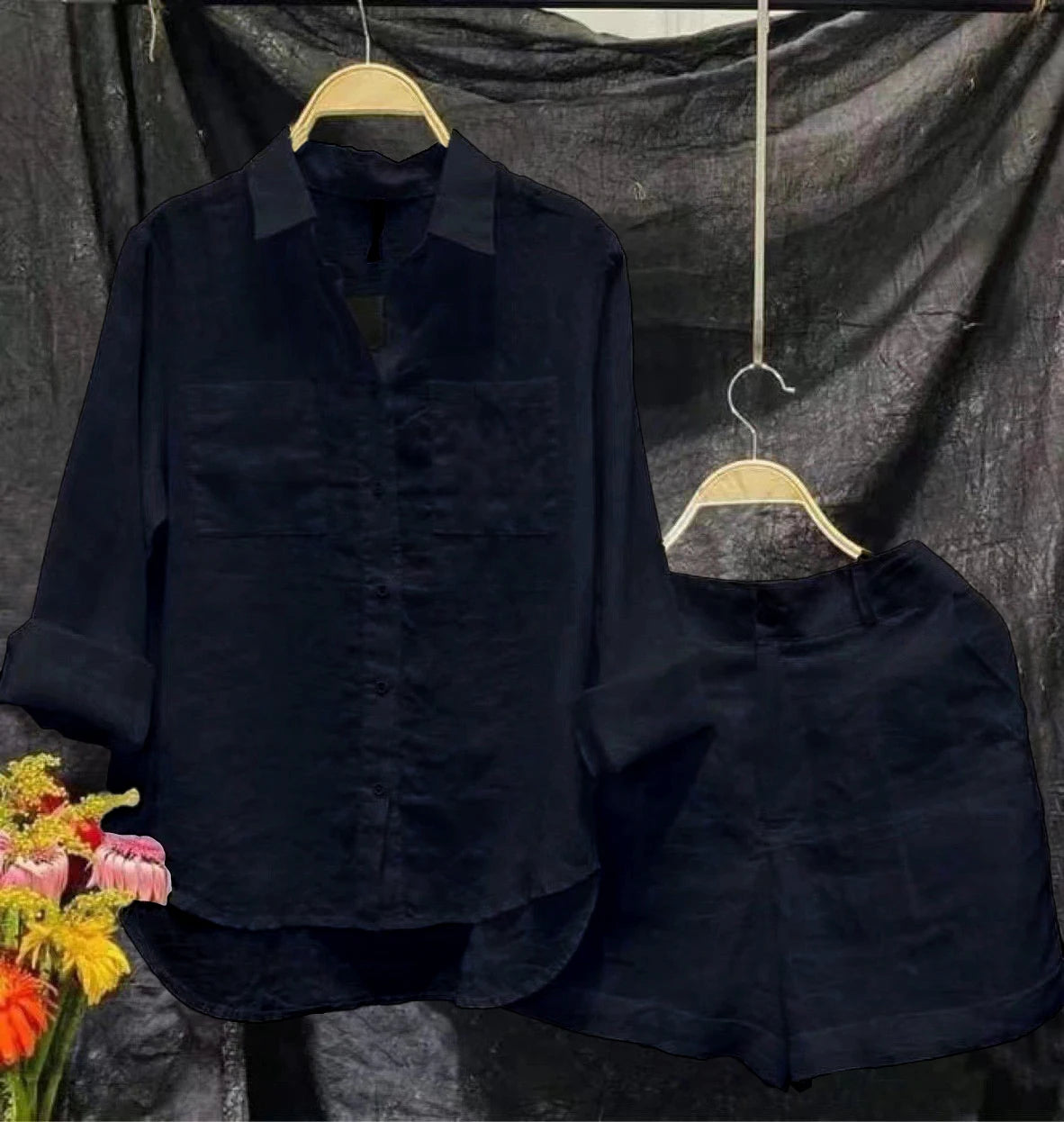 The Whitehaven Linen Shirt Set