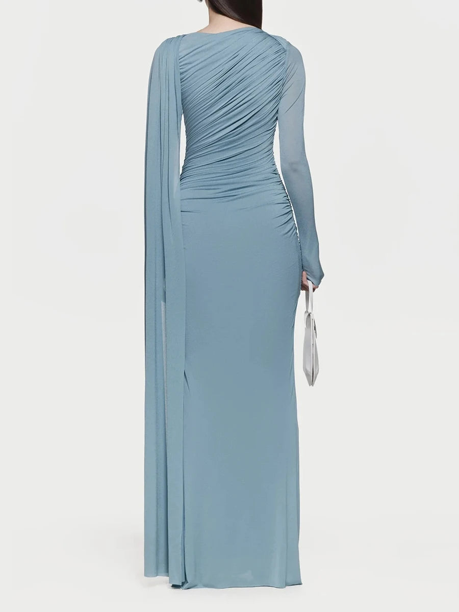 The Honor French Pleated Dress in BROWN | Lavishly Me