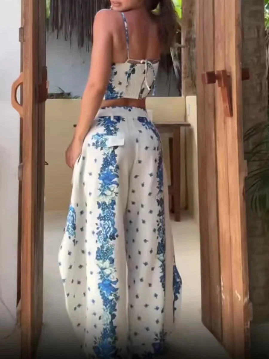 The Amalfi Floral Pant Set