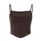 The Valencia Lace-Up Crop Top