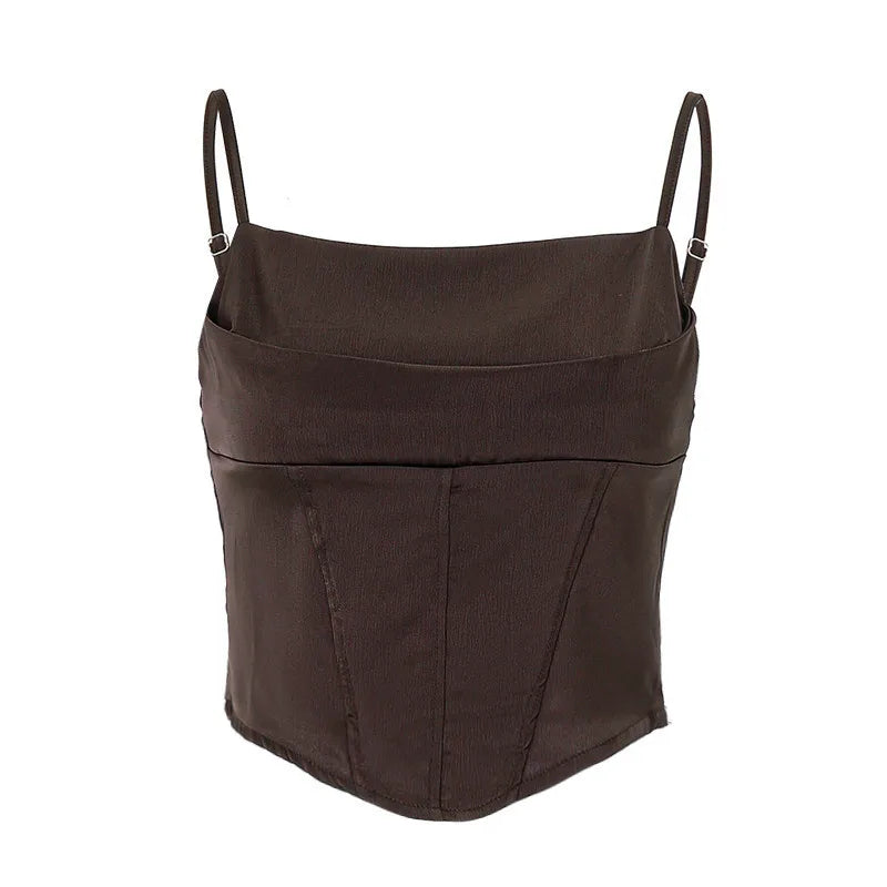 The Valencia Lace-Up Crop Top