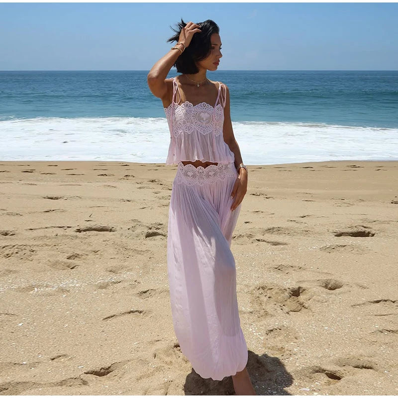 The Amalfi Lace Pant Set