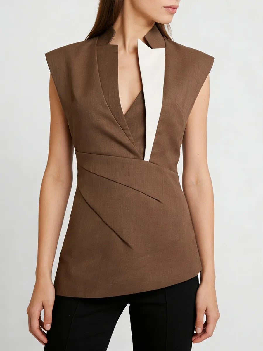 The Avant Colorblock Sculpted Vest from the Boss Energy at Lavishly Me
