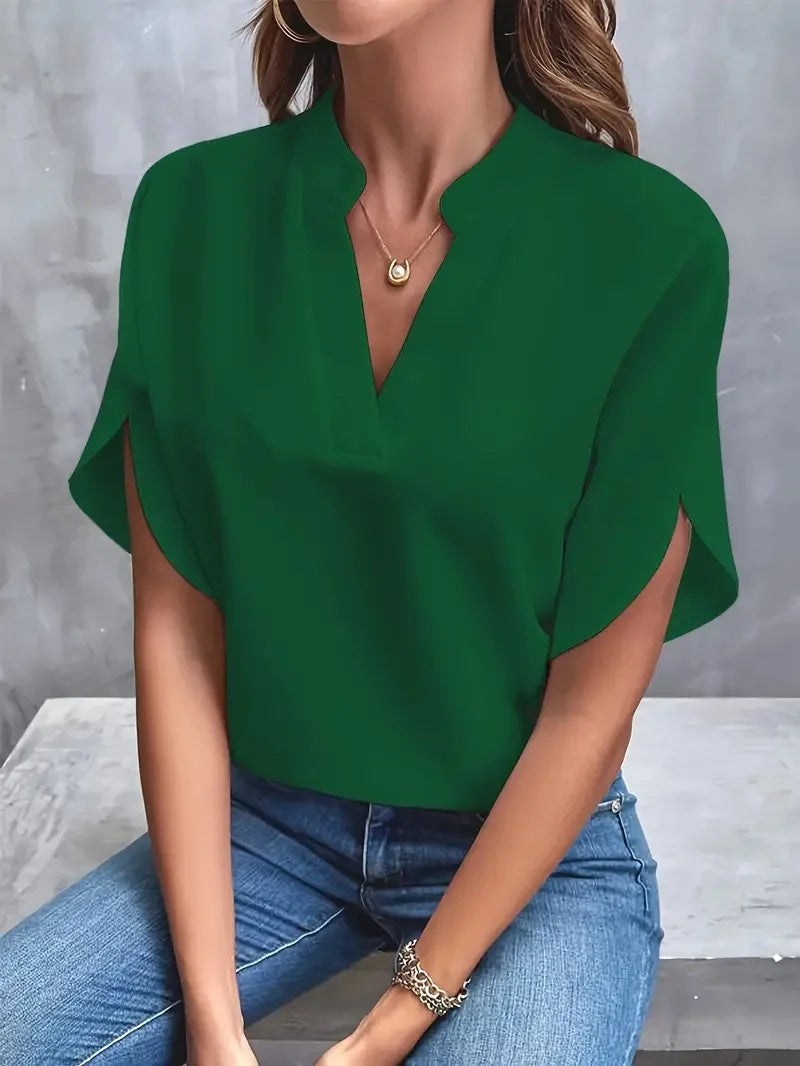 The Camille V-Neck Blouse