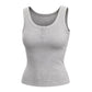 The Harper Ribbed Button Tank