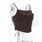 The Valencia Lace-Up Crop Top