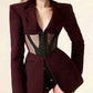 Sheer Mesh Sexy Blazer