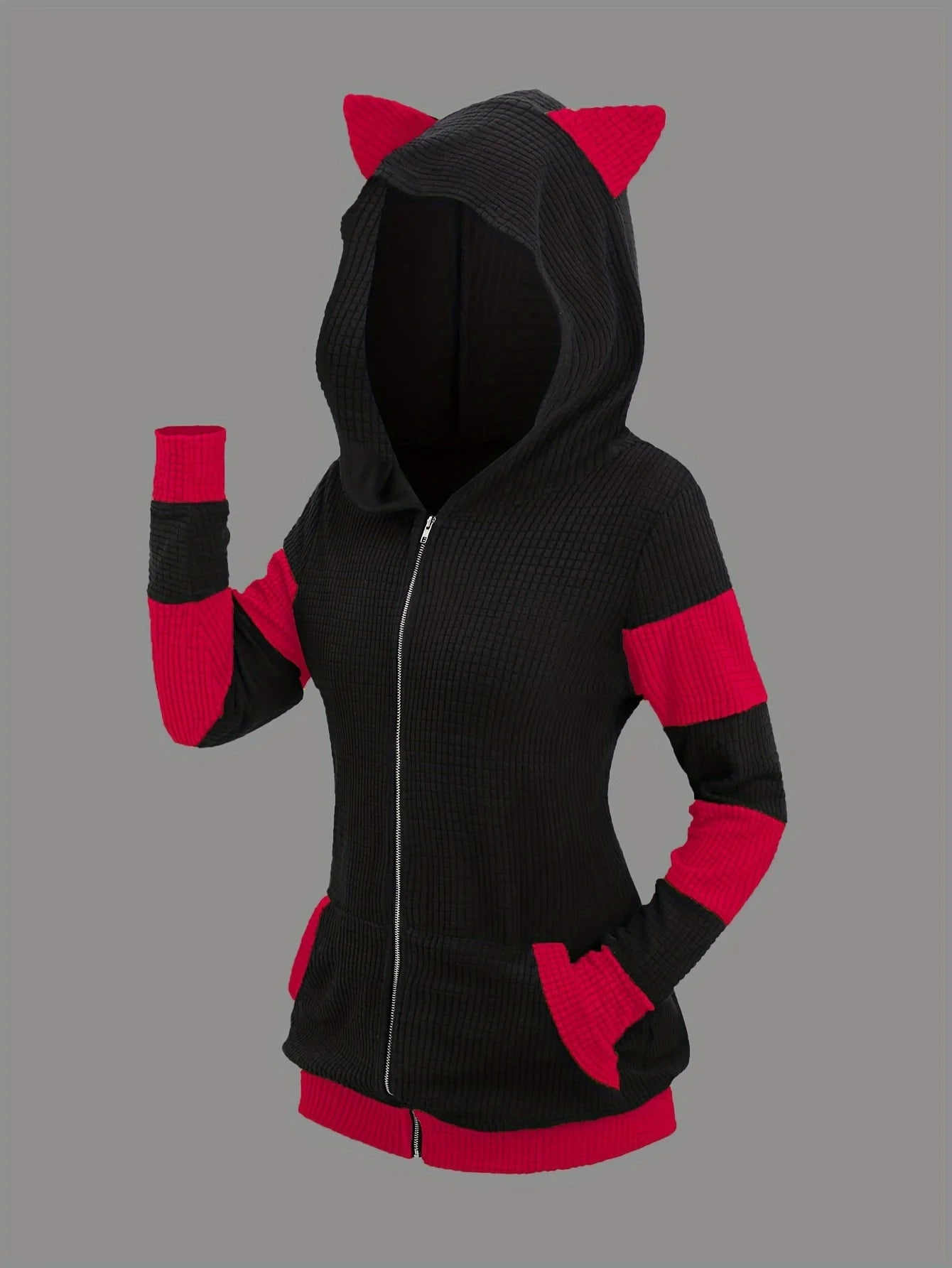 The Aspen Colorblock Ear Hoodie from the Everyday Luxe at Lavishly Me