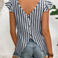 The Maribel Ruffle-Sleeve Stripe Blouse from the Soft & Sophisticated at Lavishly Me