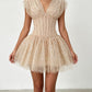 The Lumière Sequin Ruffle Mini Dress from the Celebration Edit at Lavishly Me