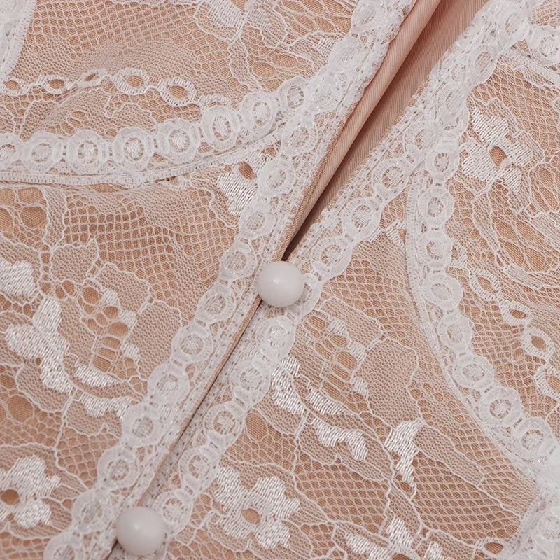 The Marlowe Lace Colorblock Blazer