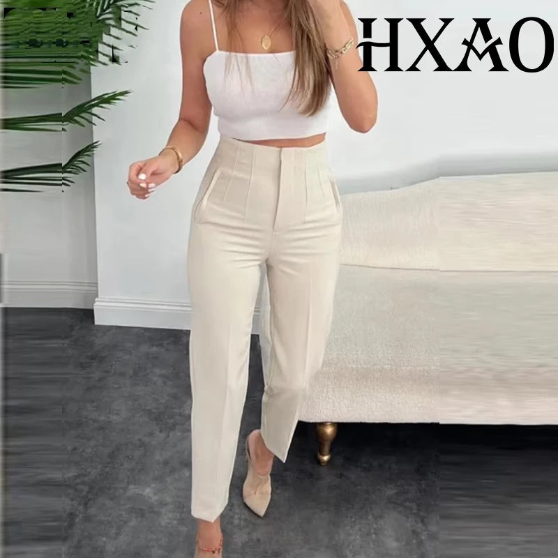 The Sutton High-Waist Cropped Trousers from the Boss Energy at Lavishly Me
