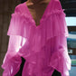 The Delphine Sheer Ruffle Blouse from the After Dark at Lavishly Me
