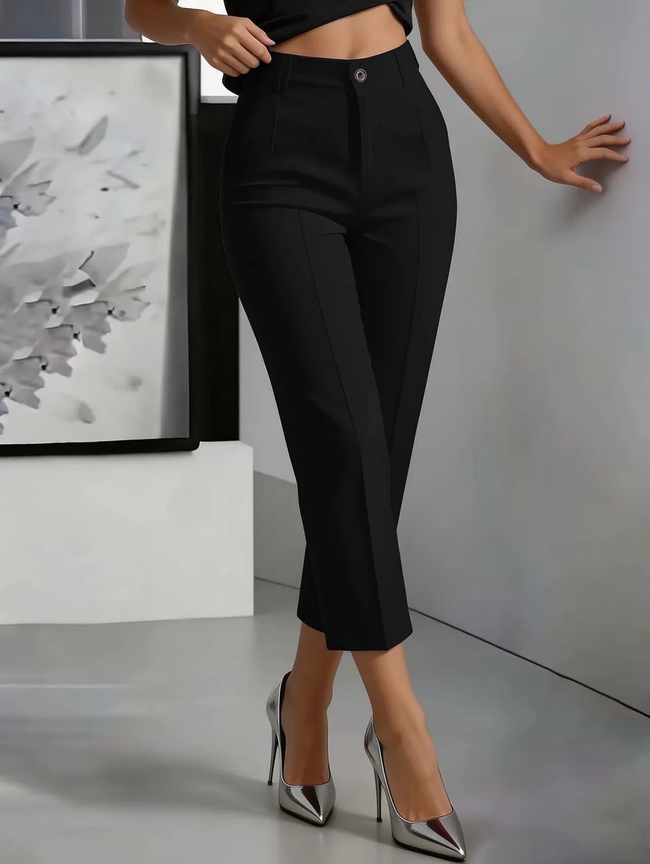 The Mercer High-Waist Straight-Leg Pants from the Boss Energy at Lavishly Me