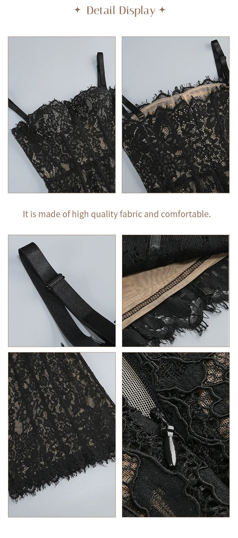 The Midnight Lace Gown