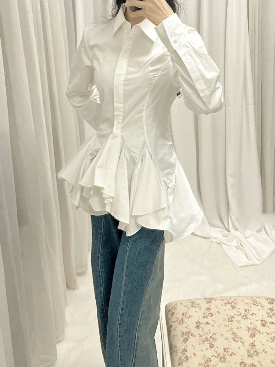 The Montclair Button-Front Tunic Blouse from the Soft & Sophisticated at Lavishly Me