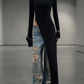 The Alessia High-Slit Maxi Dress in Burgundy | Lavishly Me