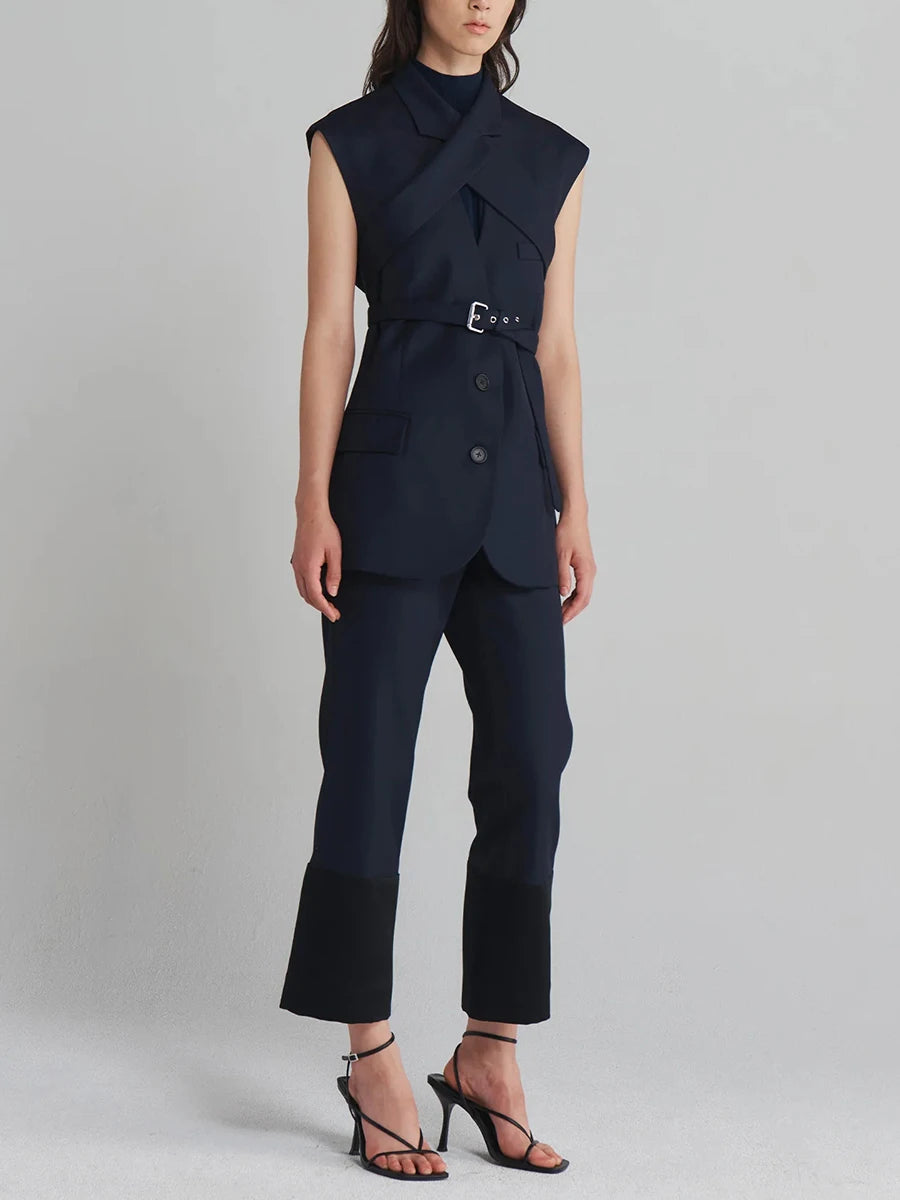 The Savoy Belted Longline Vest from the Boss Energy at Lavishly Me