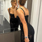 The Midnight Lace Gown
