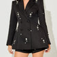 The Étoile Beaded Ruffle Blazer from the Boss Energy at Lavishly Me
