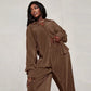 The Serena Wide-Leg Lounge Set in Blue | Lavishly Me