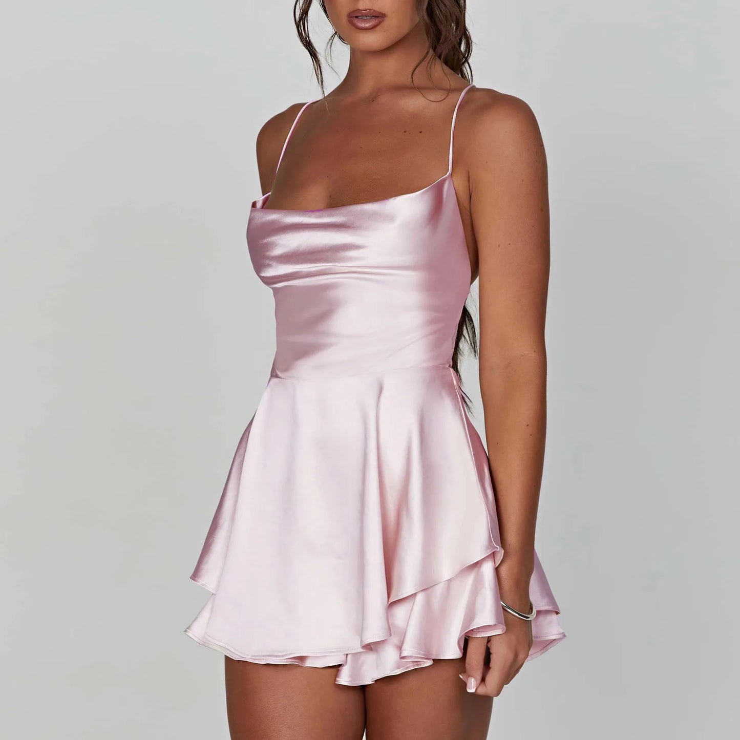The Champagne Cowl-Neck Romper