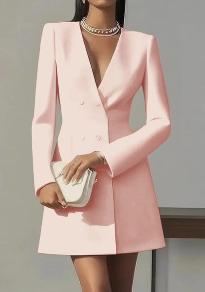 The Regent Double-Breasted Blazer Dress from the Boss Energy at Lavishly Me