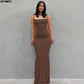 The Rosé Satin Slip Gown
