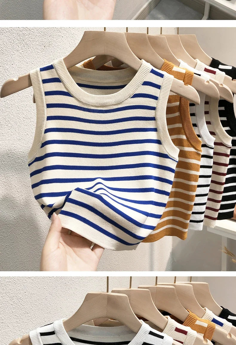 The Riviera Stripe Knit Tank