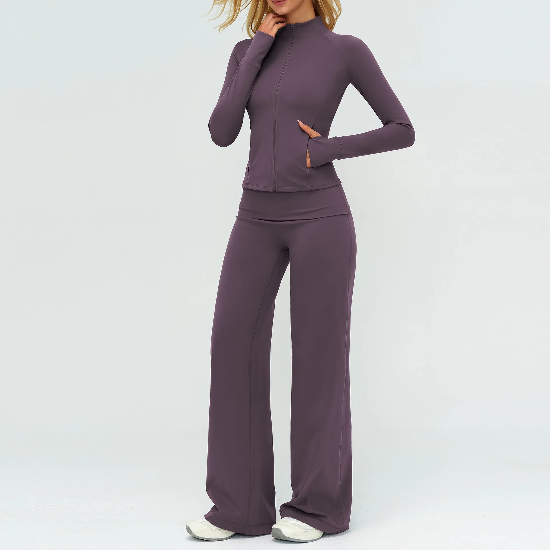 The Elevé Three-Piece Active Set from the Activewear at Lavishly Me