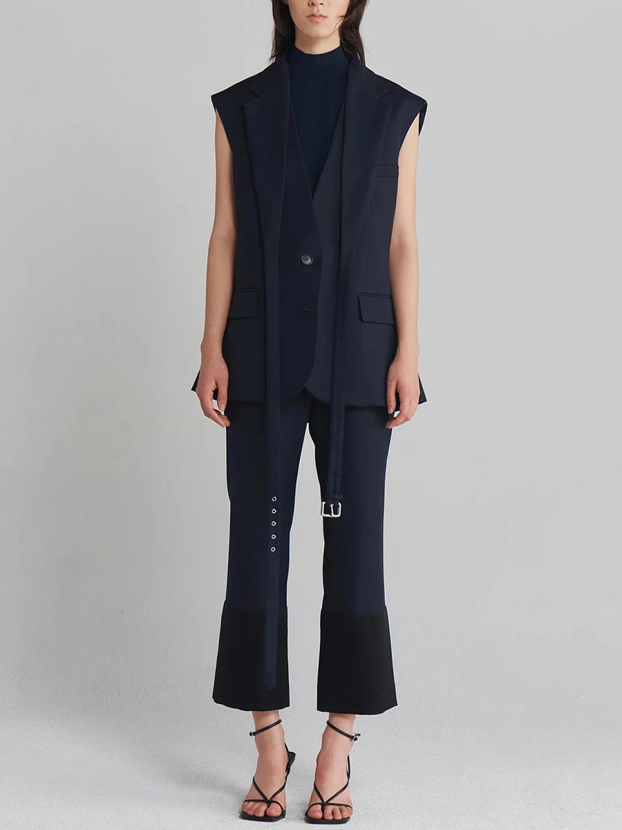 The Savoy Belted Longline Vest from the Boss Energy at Lavishly Me