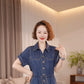 The Capri Button-Front Denim Dress