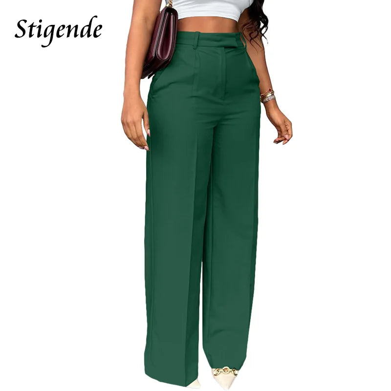The Sterling Wide-Leg Dress Trousers from the Boss Energy at Lavishly Me