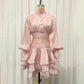 The Valentina French Pleated Dress in PINK | Lavishly Me