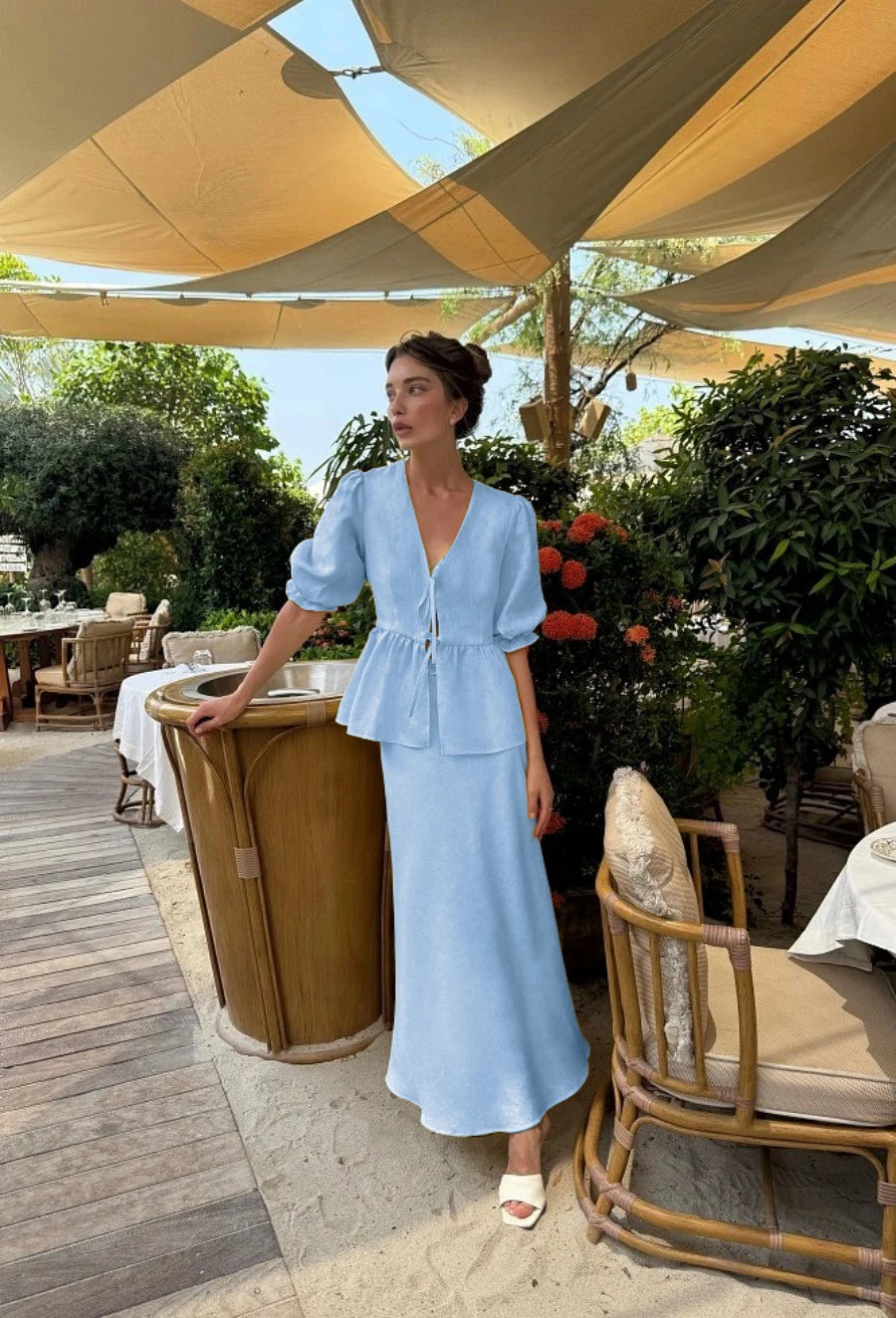 The Savannah Cotton Skirt Set
