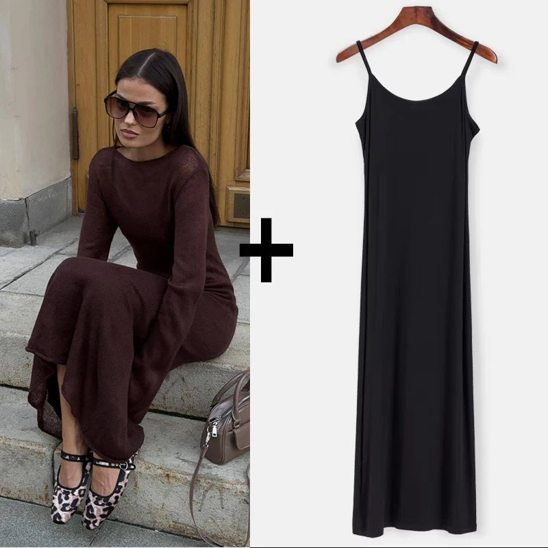 The Celeste Sculpted Knit Midi Dress | Lavishly Me