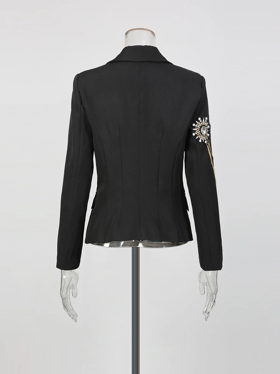 The Monaco Chain-Embellished Blazer from the Boss Energy at Lavishly Me
