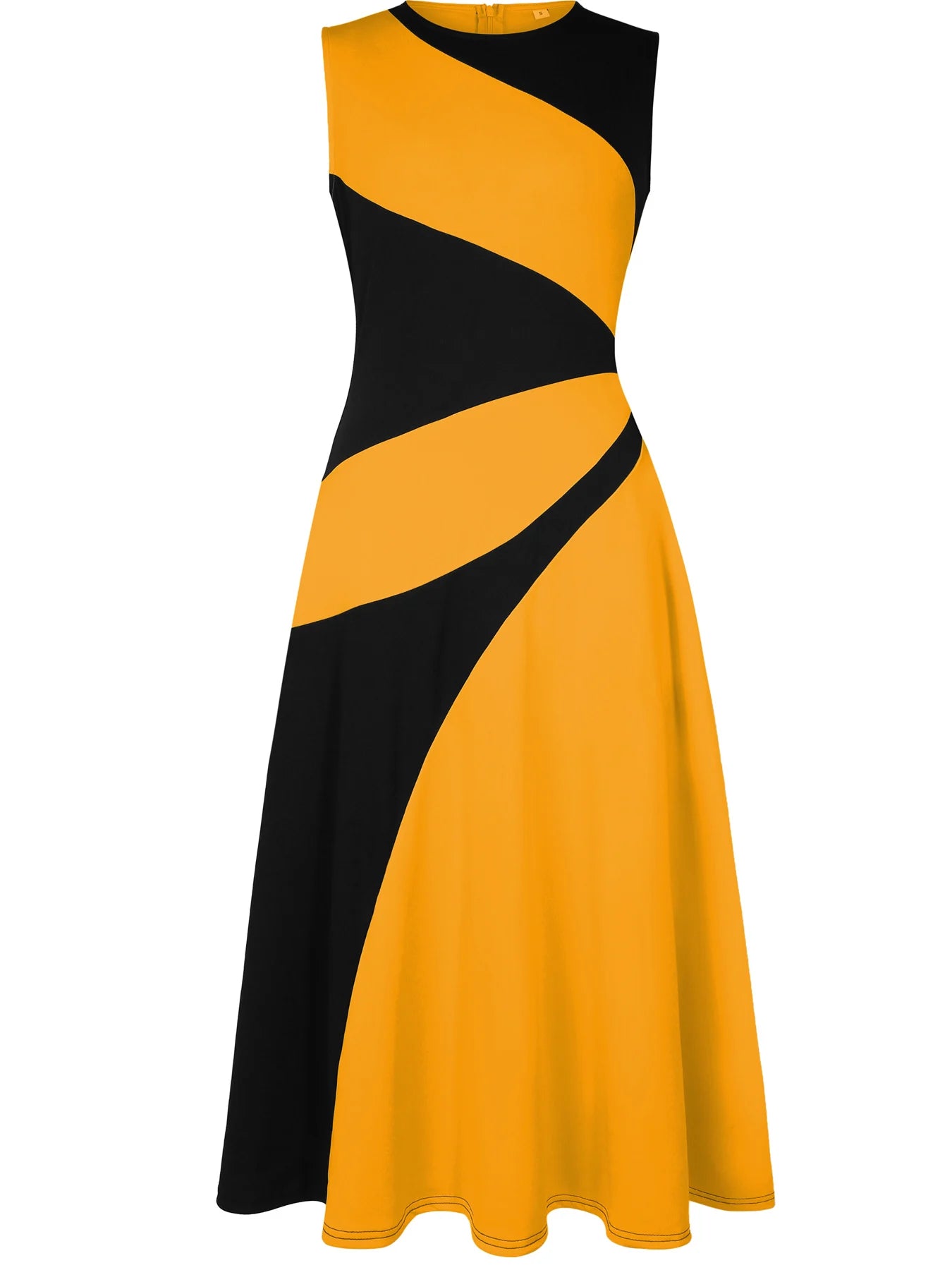 The Valencia Colorblock Swing Maxi Dress from the Boss Energy at Lavishly Me