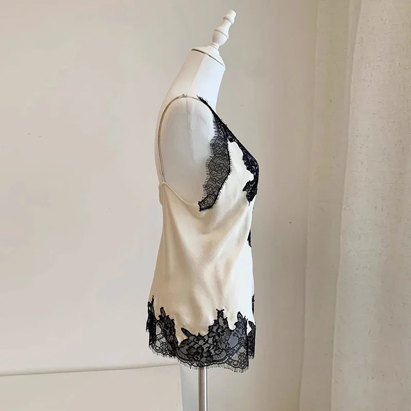 The Verona Lace Colorblock Vest