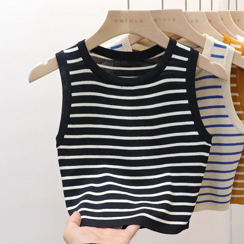 The Riviera Stripe Knit Tank