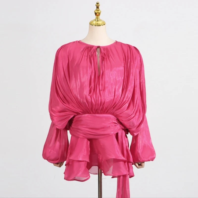 The Elara Folded Tunic Dress
